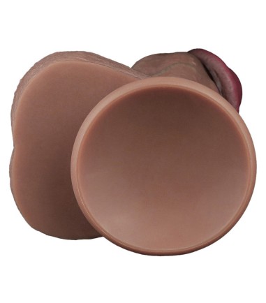 LoveToy - Dual-Layered Silicone Cock, 11" - Dark, dong på 1,3 kilo