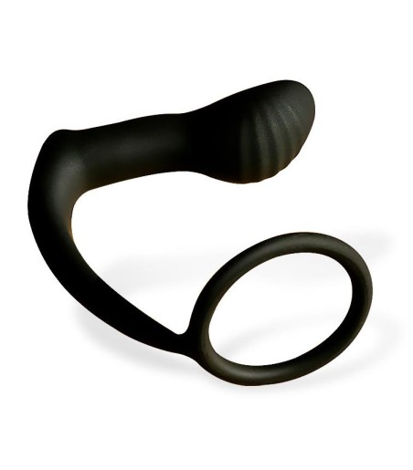 AfterDark - Carnelian Vibrating Anal Plug,något mjukar eoch räfflad prostatastimulator