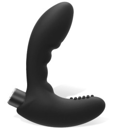 AfterDark - Peutirt Anal Prostate P-spot Vibrator, böjd och grovt räfflad prostatavibrator