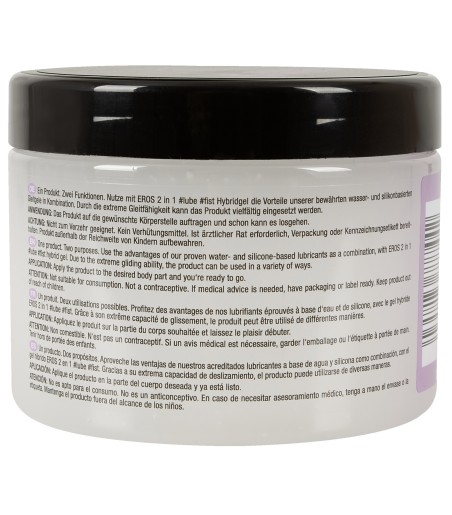 Eros - 2 in 1 Lube and Fist, en hybrid, blandning av silikon och vatten Eros - 2 in 1 Lube and Fist, en hybrid, blandning av silikon och vatten