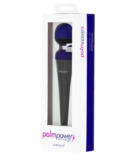 PalmPower - Recharge Wand Massager, Blue, flera styrkor