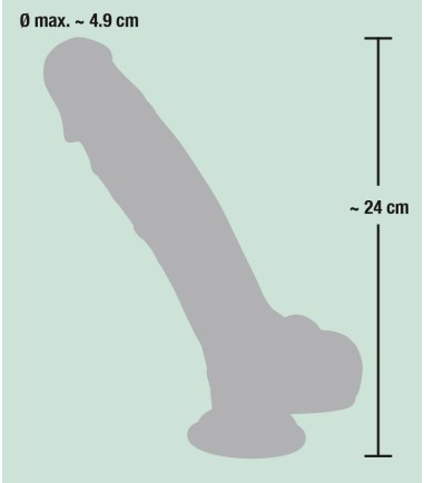 Medical Silicone Dildo, 24cm