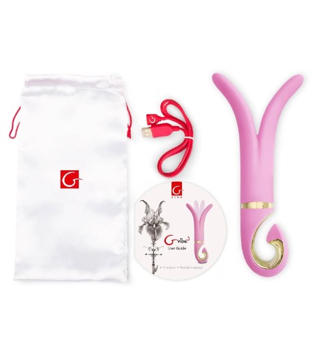 Fun Toys - Gvibe 3, Candy Pink, mest för kvinnans g-punkt, men kan även användas av mannen