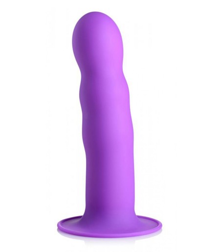 Squeeze-It - Wavy Dildo, Purple, härligt silikonmaterial