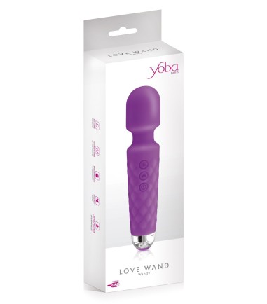Rechargeable Silicone Love Wand, Purple, en trevlig mini wand att ha i sovrummet.