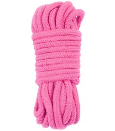 Lovetoy - Soft Bondage Rope, 10m - Pink, härligt mjukt rep