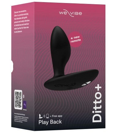 We-Vibe - Ditto+ Anal Plug, Black