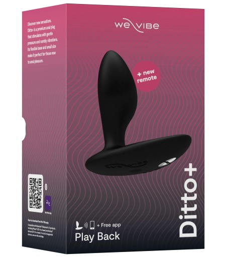 We-Vibe - Ditto+ Anal Plug, Black