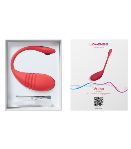 Lovense - Vulse App-Controlled Thrusting Egg Vibrator, uppladdninsgbar med USB-laddning
