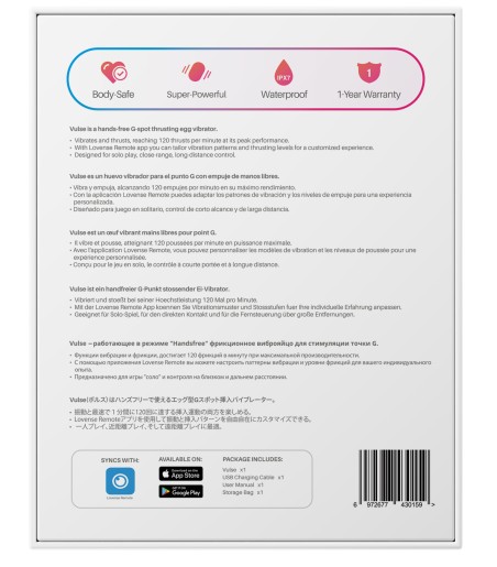 Lovense - Vulse App-Controlled Thrusting Egg Vibrator,