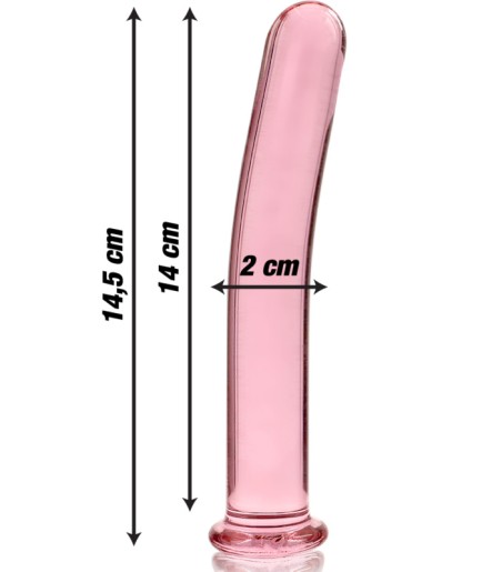 Model 8 Dildo, Pink, stav fr anala lekar eller som dildo - i glas.