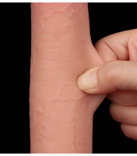 Sliding Skin Dual Layer Dong 9" with Detachable Suction Cup