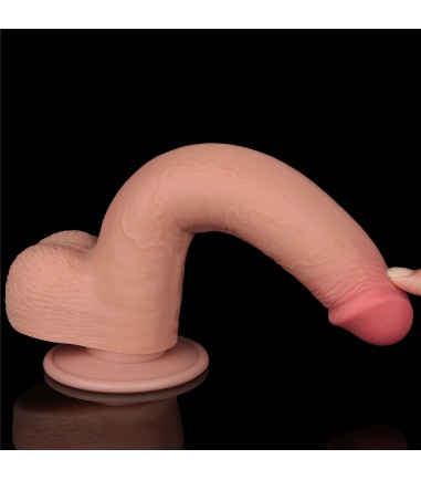 Sliding Skin Dual Layer Dong 9" with Detachable Suction Cup