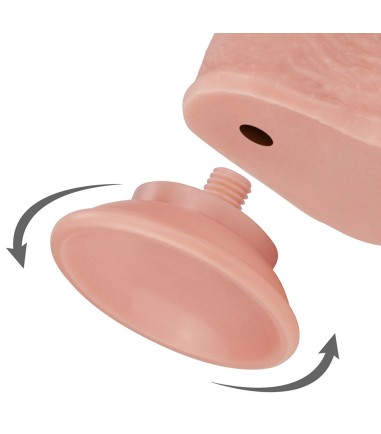 Sliding Skin Dual Layer Dong 7", avtagbar sugkopp