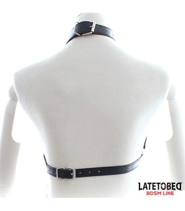 Bondage Breast Harness with Open Cups and Chains