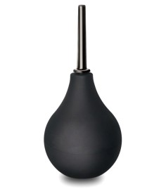 Anal douche, Black, svart dusch av gummi och plast