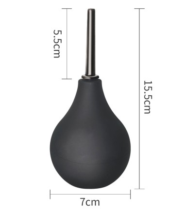 Anal douche, Black,lagom stor av gummi och plast