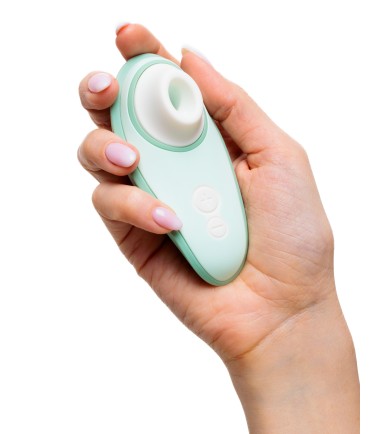 Womanizer - Liberty 2, Sage, stimulator som sitter bra i handen