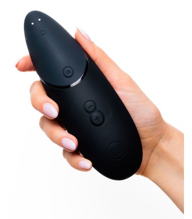 Womanizer - Premium Next, Black, snygg och slät silikon i två färger