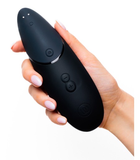 Womanizer - Premium Next, Black, snygg och slät silikon i två färger