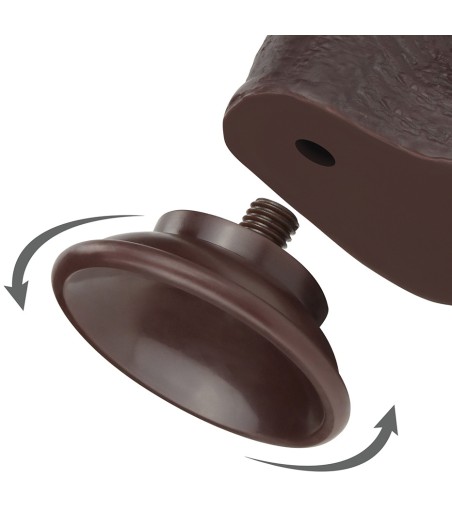 Sliding Skin Dual Layer Dong 9", Brown