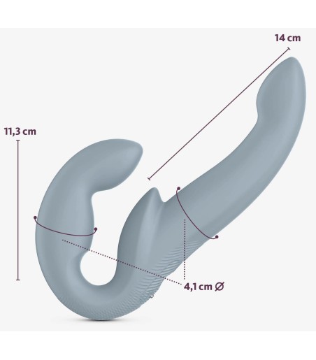Fun Factory - Share Vibe Pro, Grey, perfekt, stor storlek som fyller ut.