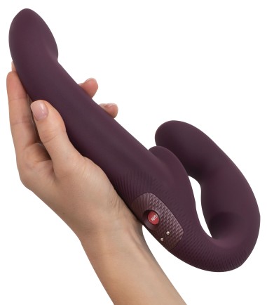 Fun Factory - Share Vibe Pro, Purple, bra tyngd, strapon i fin silikon