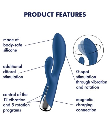 Satisfyer - Spinning Rabbit 1, Blue