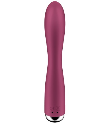 Satisfyer - Spinning Rabbit 1, Red, med magnetisk laddning