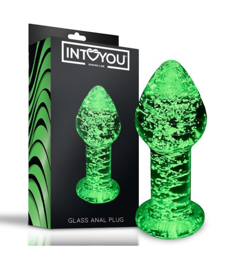 Glow in Dark - Glass Anal Plug