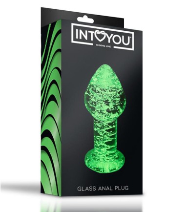 Glow in Dark - Glass Anal Plug