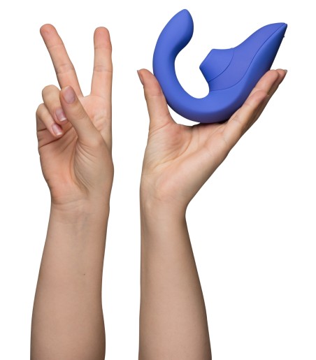 Womanizer - Blend, Blue, stimulaering på två olika sätt