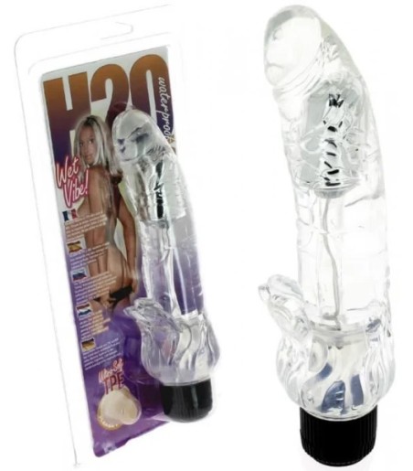 Viking - klar, enkel vibrator med liten kittlare i rosa färg