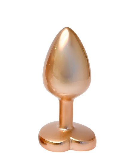 Gleaming Love Plug - Pearl Gold, Small, guldfärgad, matt, analplugg