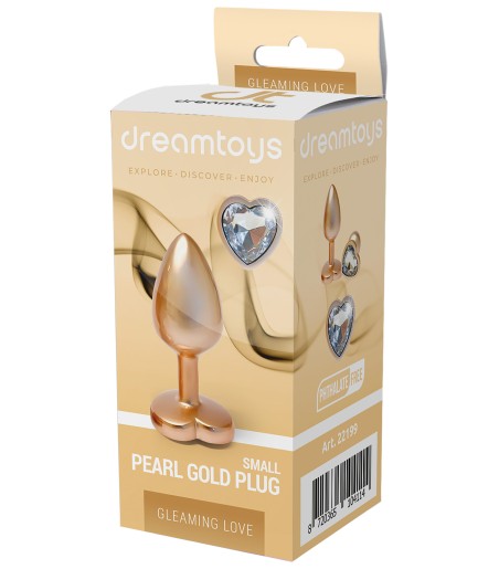 Gleaming Love Plug - Pearl Gold, Small