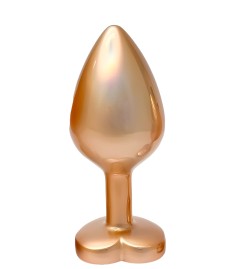 Gleaming Love Plug - Pearl Gold, Medium, lagom stor analplugg, matt och guld