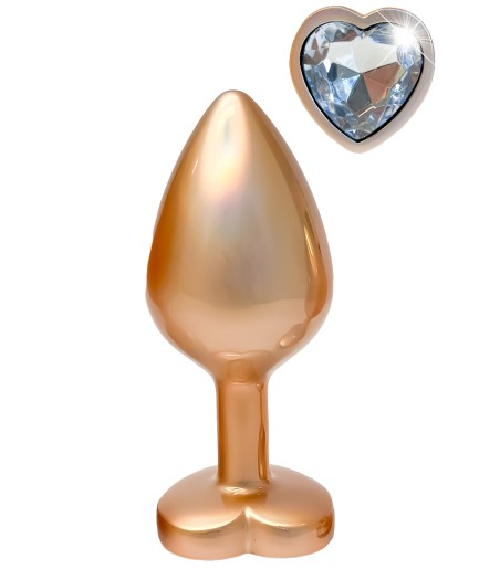 Guldig, matt analplugg - Gleaming Love Plug - Pearl Gold, Medium