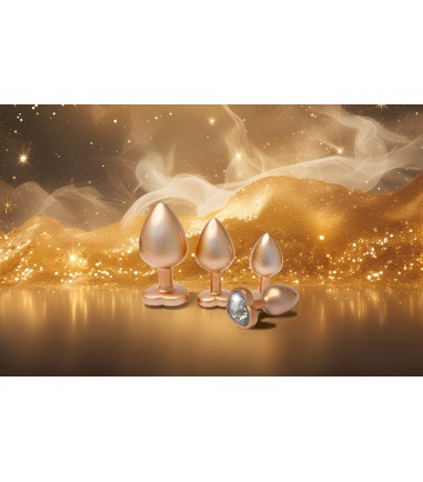 Gleaming Love Plug - Pearl Gold, Set