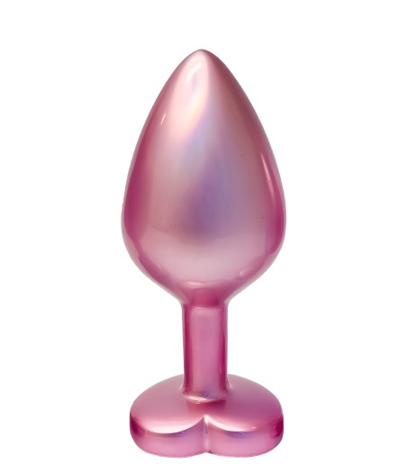 Gleaming Love Plug - Pearl Pink, Medium, pärlrosa analplugg i matt finish