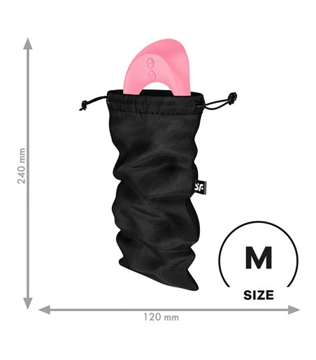 Satisfyer - Treasure Bag - M, Black, mindre påse för dina leksaker