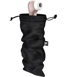 Satisfyer - Treasure Bag - L, Black, påse för lagom stora sexleksaker