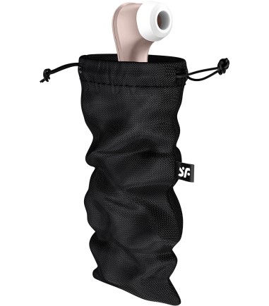 Satisfyer - Treasure Bag - L, Black, påse för lagom stora sexleksaker