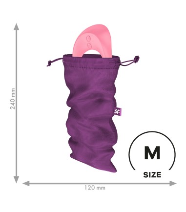 Satisfyer - Treasure Bag - M, Purple, påse för sexleksaker i lia färg