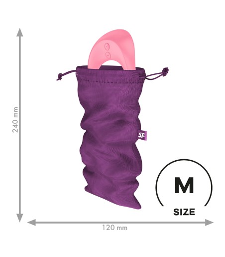 Satisfyer - Treasure Bag - M, Purple, påse för sexleksaker i lia färg