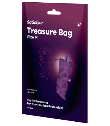 Satisfyer - Treasure Bag - M, Purple, sexleksakspåse som inte luddar