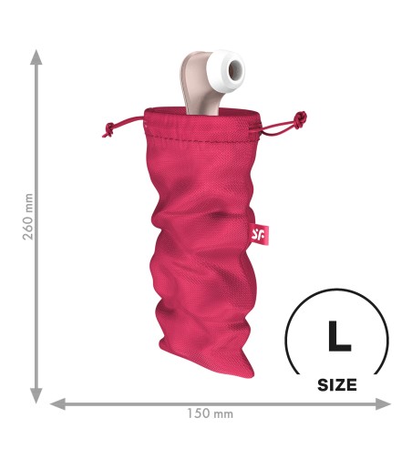 Satisfyer - Treasure Bag - L, Pink, förvara dina sexleksaker på ett bra sätt
