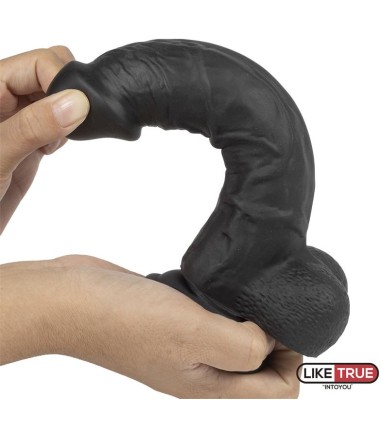Liquid Silicone Dual Layer Dildo, mycket böjligt dildo