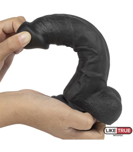 Liquid Silicone Dual Layer Dildo, mycket böjligt dildo