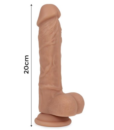 Liquid Silicone Dual Layer Dildo - 20cm, hela 20 cm längd och dessutom 15 penetrerande längd