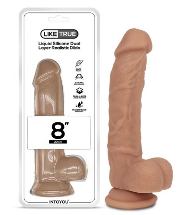 Liquid Silicone Dual Layer Dildo - 20cm